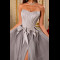 B555 Mauve Grey Ballgown